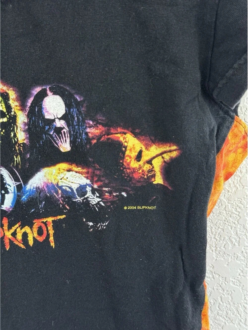 Vintage 2004 Women’s Y2K Reworked Slipknot Tee Rock Band Shirt Size Small/Medium
